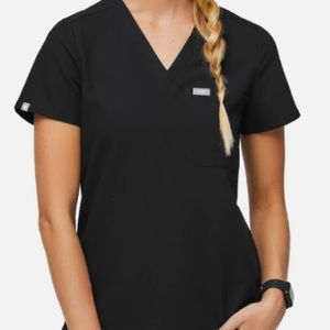 Figs Black Catrina One Pocket Scrub Top